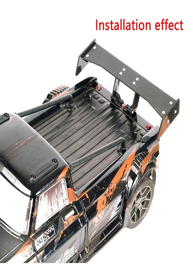 MOSHNOLY Carbon Fiber Tail Rear Wing for Arrma 3S 1/8 Infraction,3 MM Thick Carbon Rear Spoiler Upgrades Replace Parts for RC Vehicle Scale Accessories ARA480049(1/8 3S Infraction-Regular Size Style) - Image 3